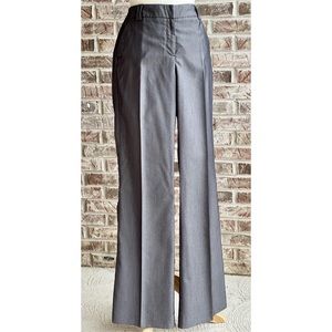 •NEW YORK & CO• Silver/Charcoal Lightweight Summer Dress Slacks Size 6 TALL